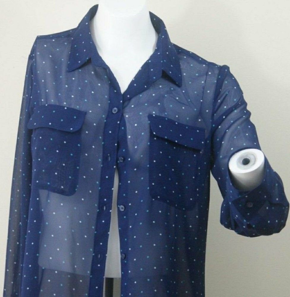 Old Navy Sheer Polka dot Blouse XXL NWOT!!